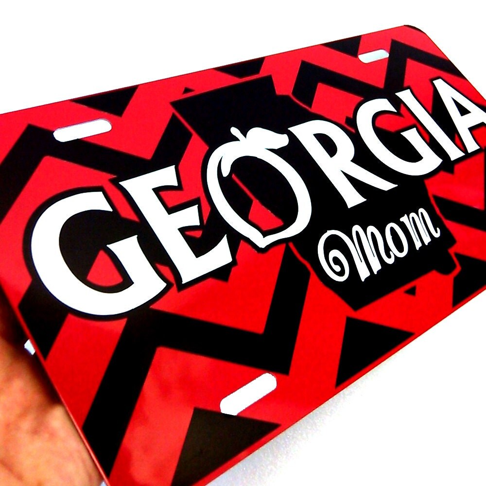 Georgia Mom License Plates and Car Tags for the Bulldog Fans.