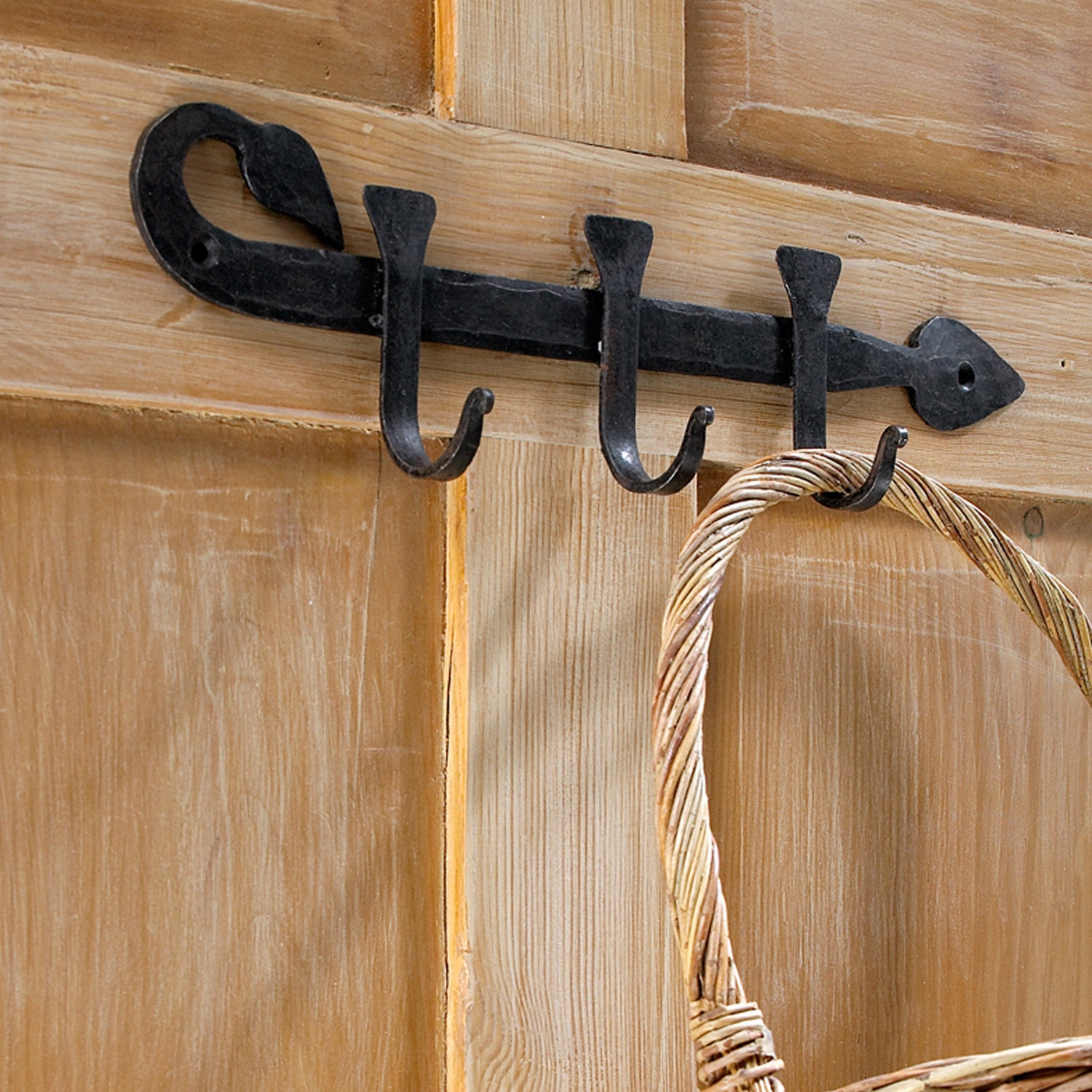 Hornchurch Wrought Iron Blacksmith Made Coat or Kitchen Hook