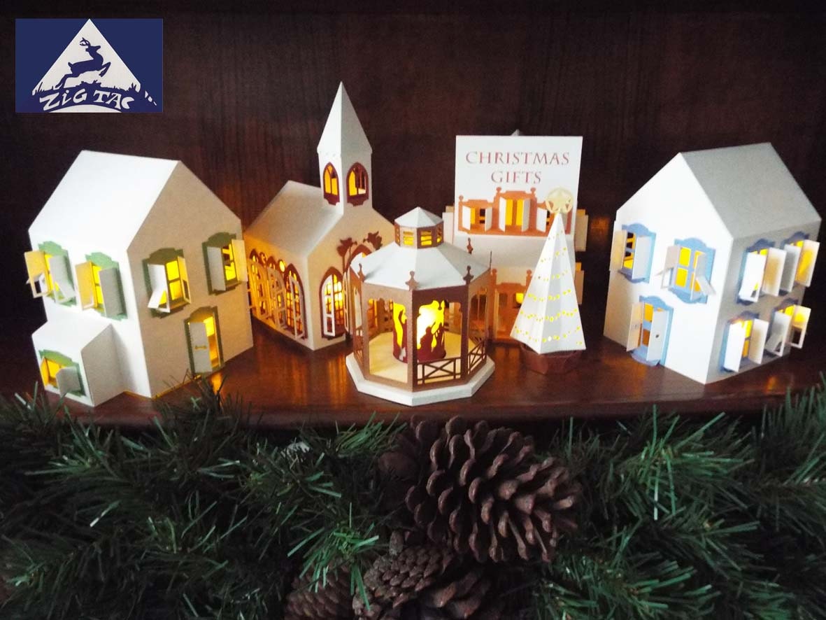 SVG 3D CHRISTMAS VILLAGE