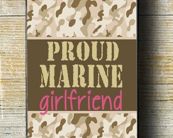 Proud Marine Girlfriend iPhone 6 Plus Case, Marine Girlfriend iPhone 5c,