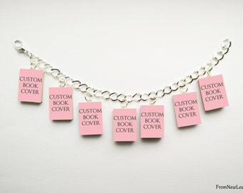 Custom Miniature Book Charm Bracelet