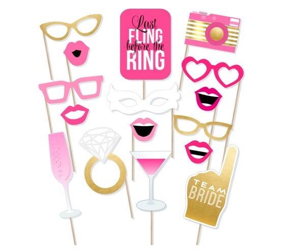 Printable Bachelorette Photo Booth Props Hen Party