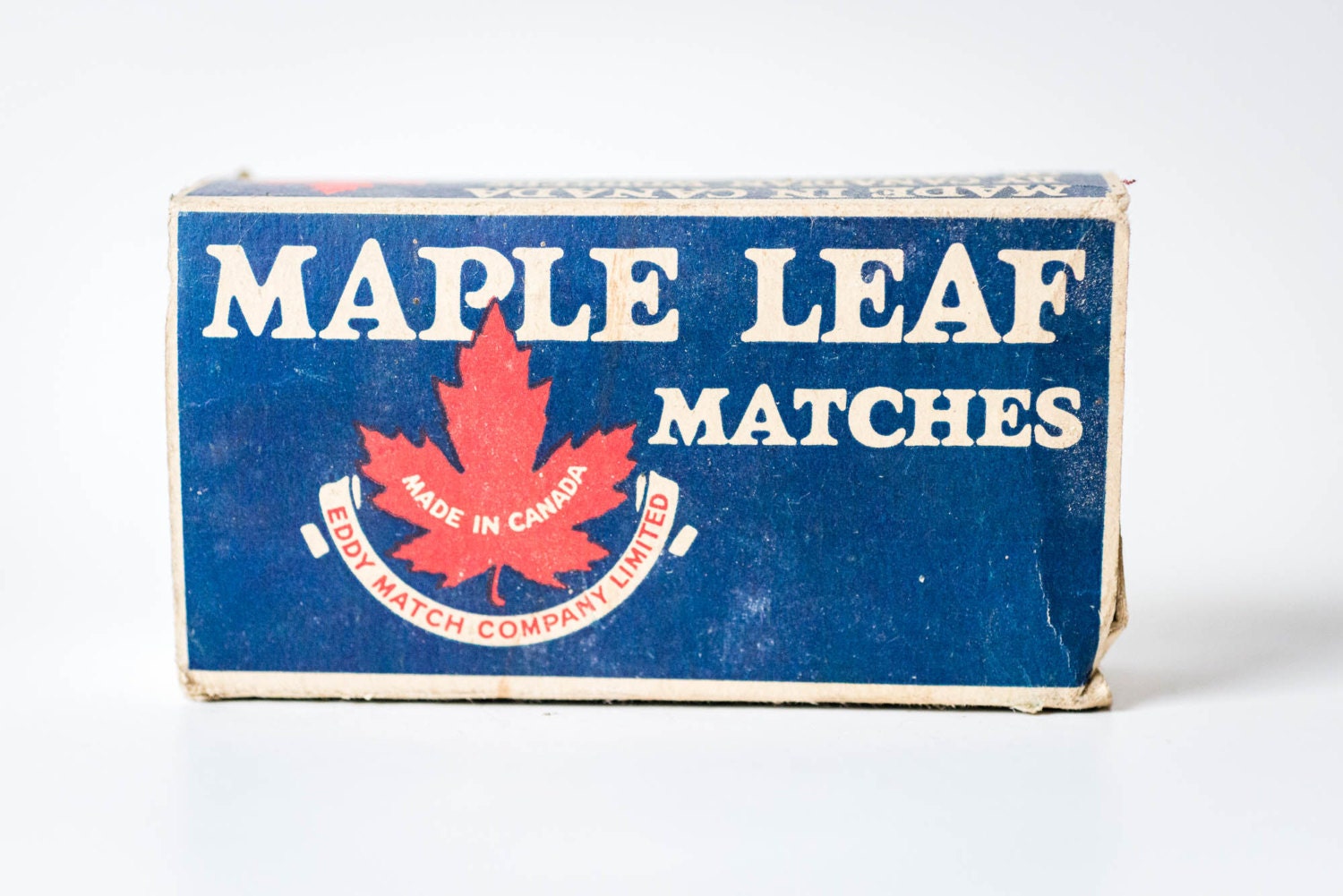 Vintage Maple Leaf Matches Paper Box Eddy Match Company