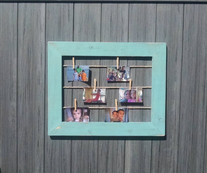 Clothesline Picture Frames Rustic Frame Picture Frame