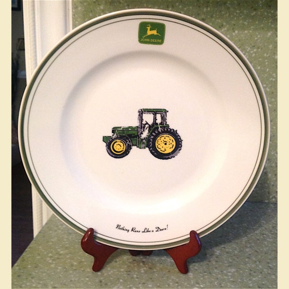 Items similar to Vintage 4 John Deere Plates Vintage John Deere Dinner