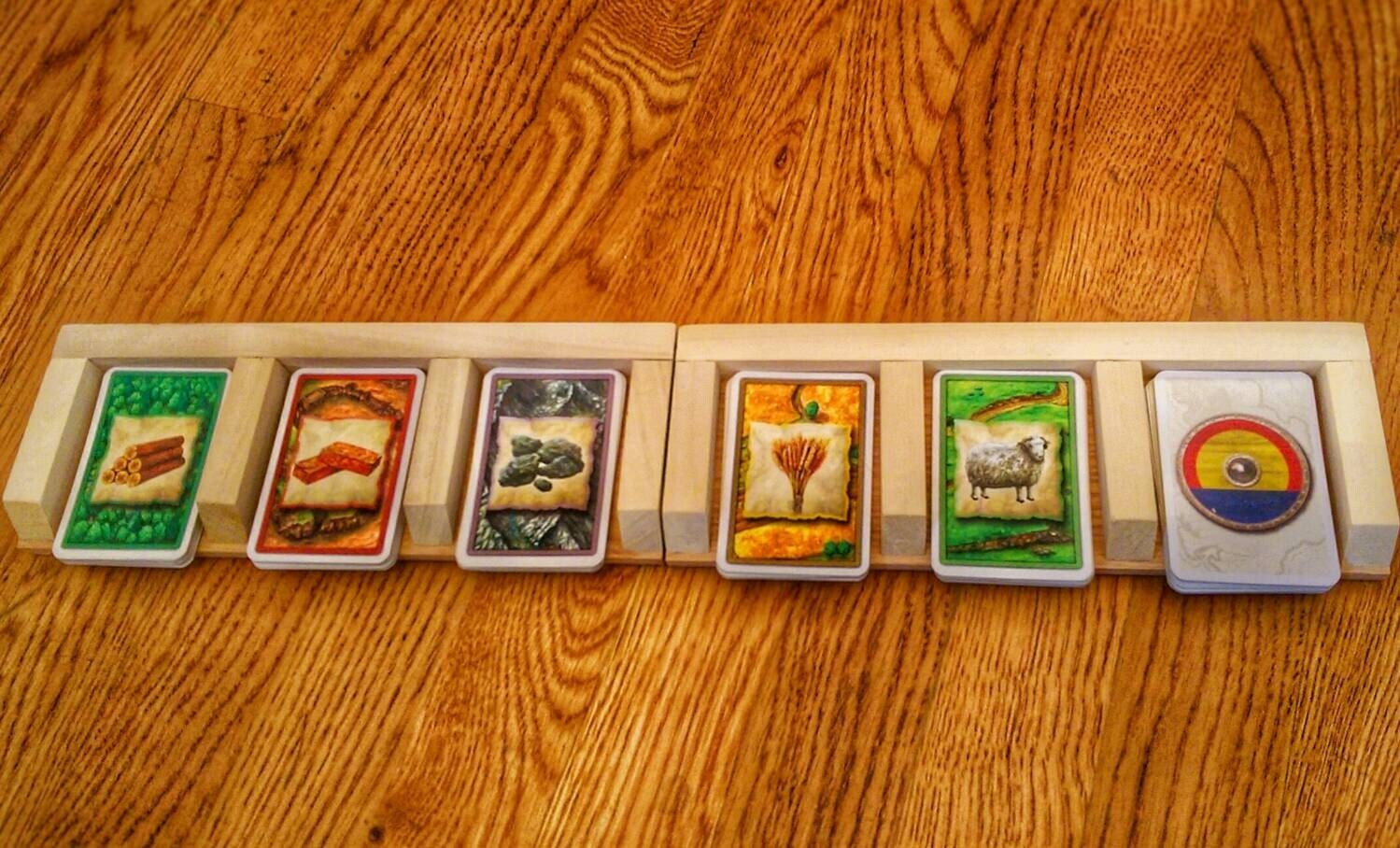 Settlers Of Catan Wooden Card Holder For Resource By Shopfoxwood