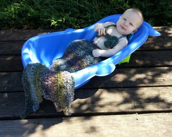 Baby Mermaid Outfit Crochet Pattern, Little Mermaid Crochet Pattern, Mermaid Tail Crochet Pattern, Mermaid Halloween Costume Crochet Pattern