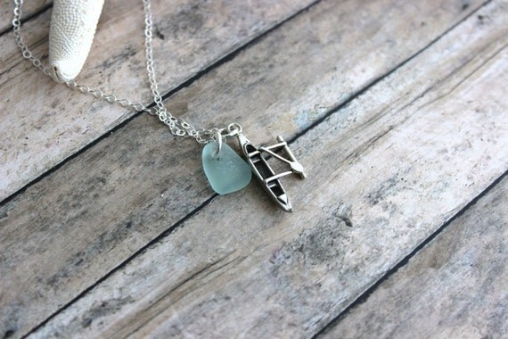 Float Along! Oxidized 3D Canoe Charm