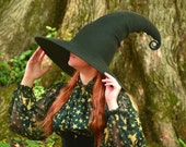 Wide Brim Witch Hat. Wizard Hat. Fantasy Hat. Cosplay Hat. LARP.