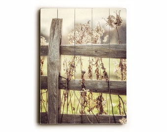 Country Wall Art wood sign: country home decor fence wood print golden Country Wall Art wood sign: country home decor fence wood print golden
