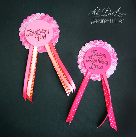 Personalized Birthday Pins, Personalized Birthday Party Favors