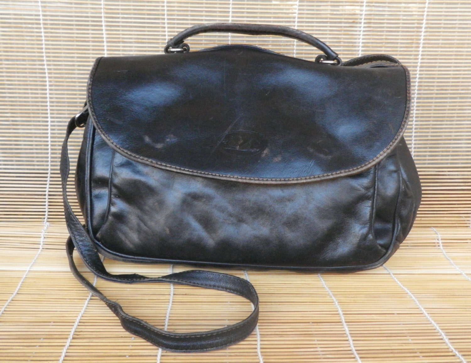 black leather shoulder strap for handbag