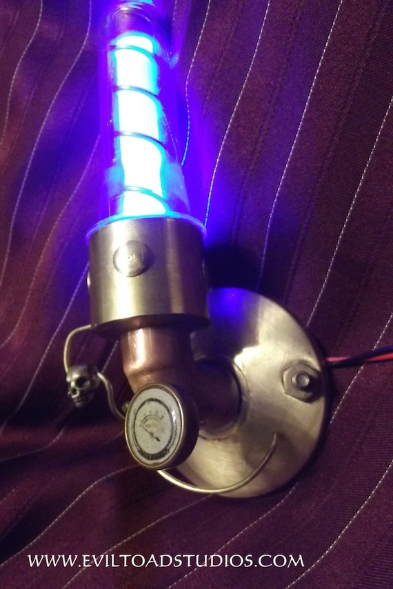 Steampunk Arm or Hat Tube Mount Light up Tube by EvilToadStudios steampunk buy now online