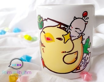 Mini Ceramic Mug: Fat Chocobo Final Fantasy Moogle game