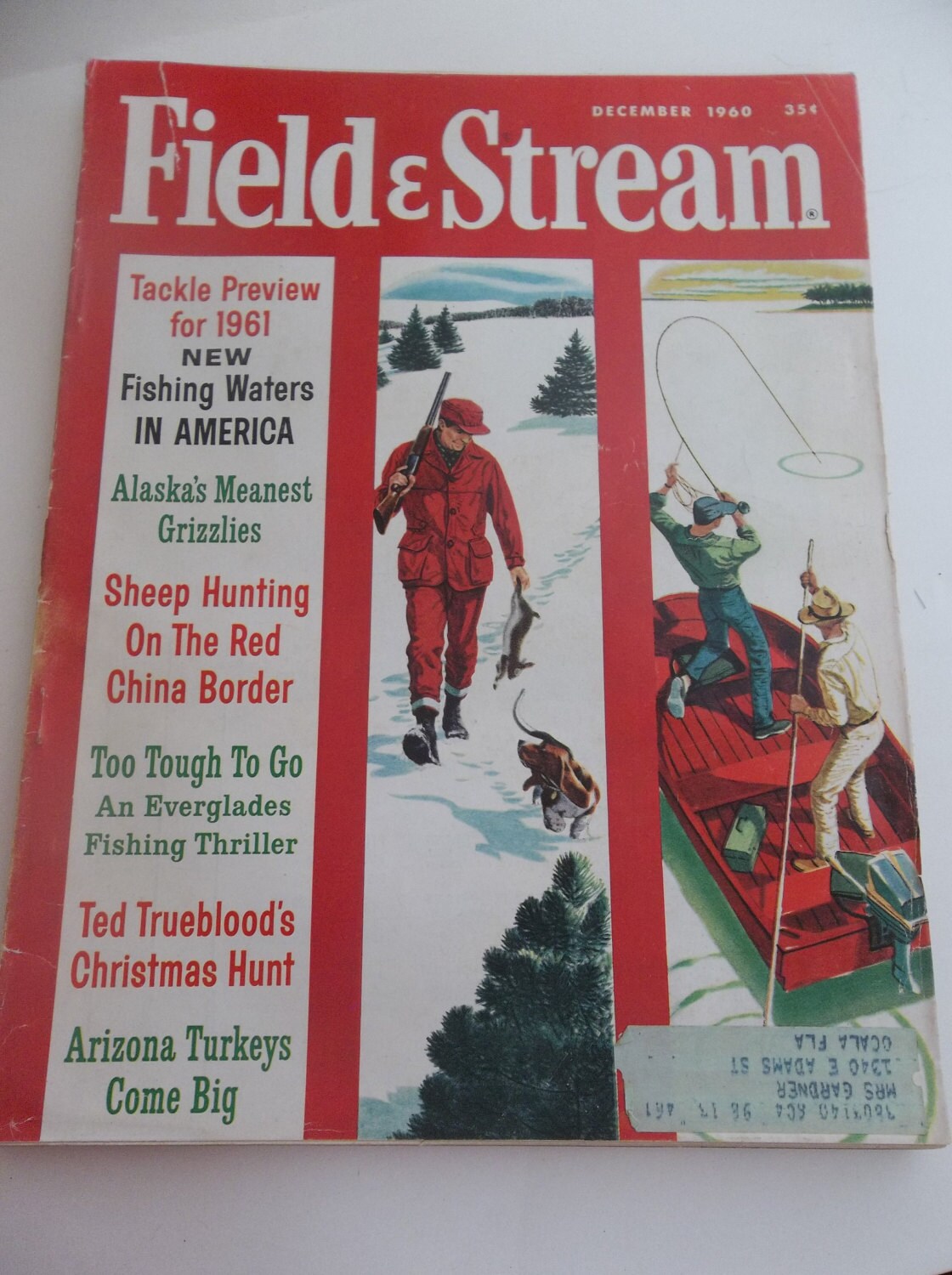 Vintage field and stream magazine December 1960 Christmas men