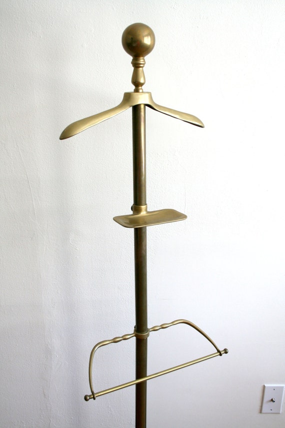 Brass Valet Butler Stand