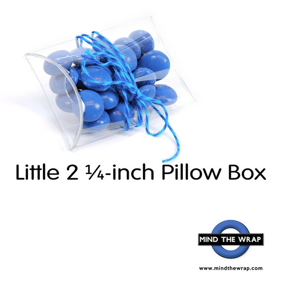 25 Little Pillow Boxes 2 x 2 1/4 Clear Cute & by MindtheWrap