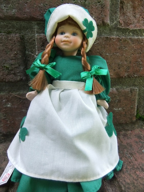 Irish Porcelain Doll by Elizabeth Austin 7 Inch Redhead with
