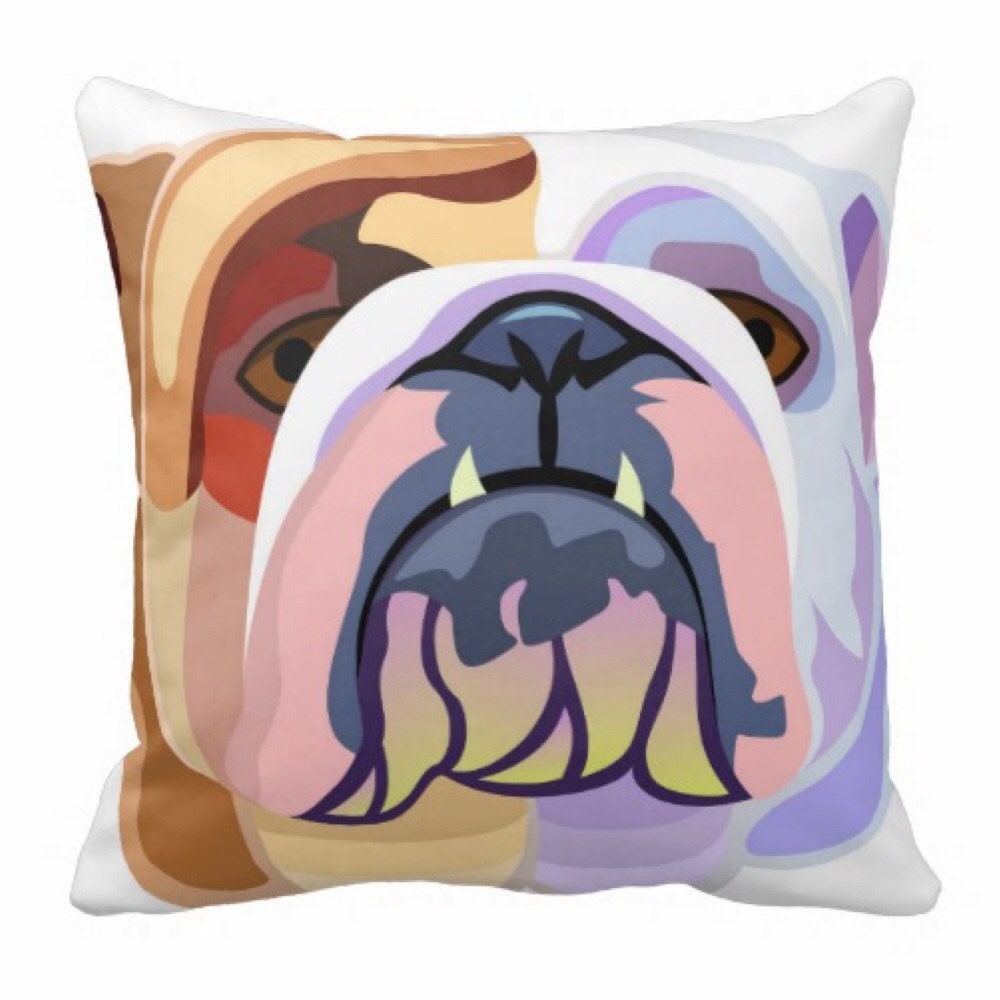 bulldog cushion