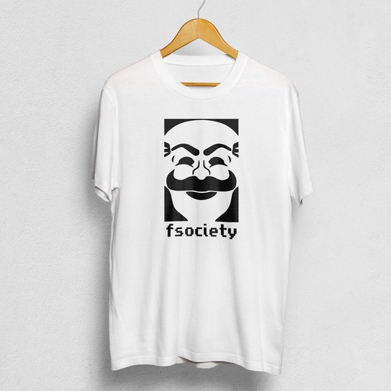 Fsociety Mr Robot T Shirt Mr Robot Mask Logo Shirt By Ceeddesigns 