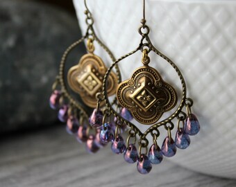 ByeBoe Chandelier Chain Gold Earrings