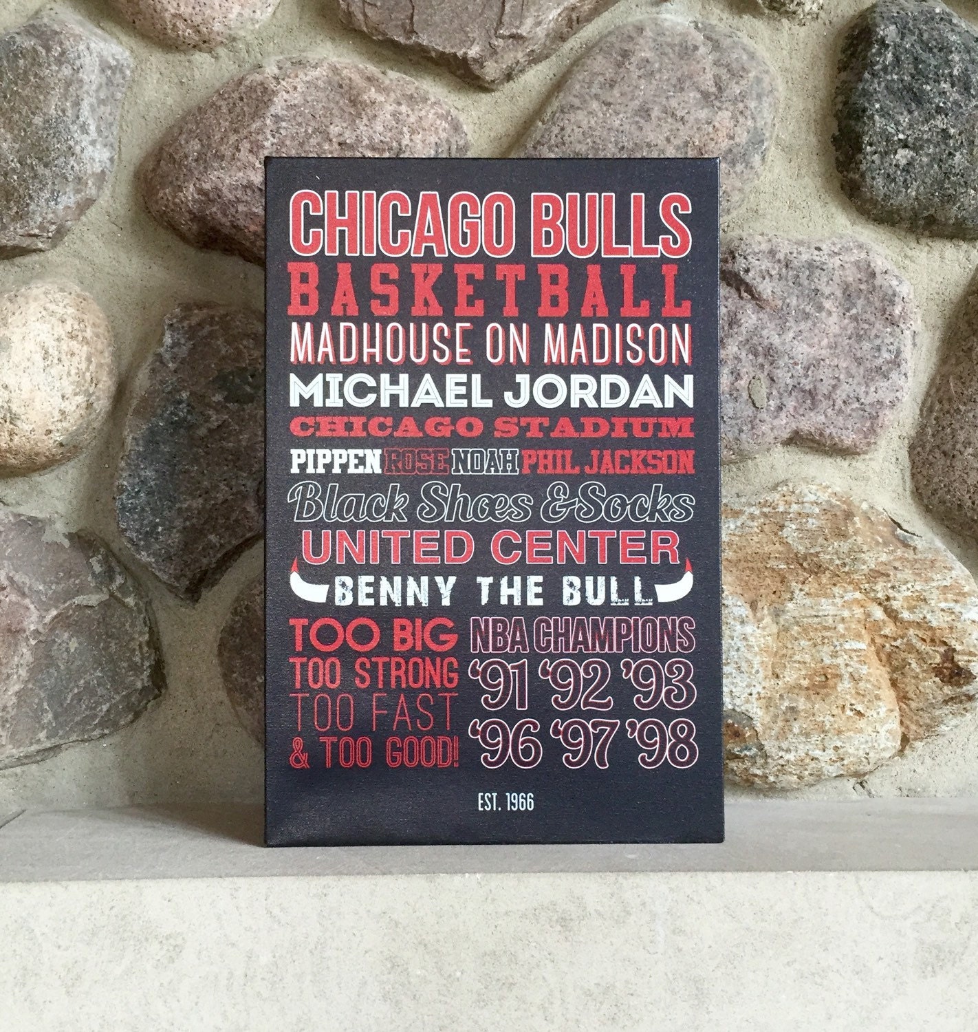 Chicago Bulls Art Canvas or Poster
