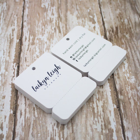 Custom Tags with Tear Off Blank or Customized by SaddleHillStudios