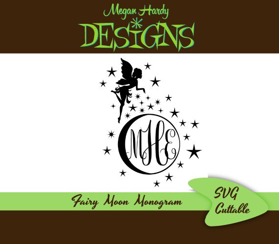 Download SVG Fairy Moon Monogram