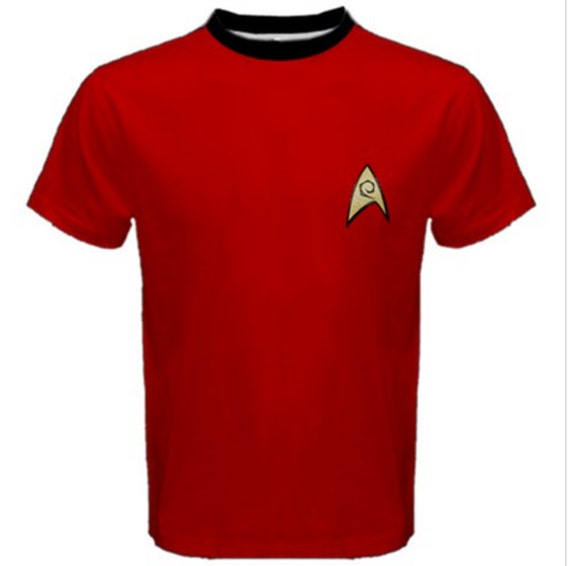 Star Trek Red Shirt - Men XS-3XL Super Soft T-shirt- Trekkie - Trekker ...