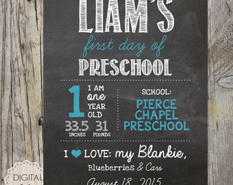 Preschool sign | Etsy