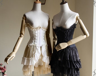 Elegant Gothic Lolita Underbust Steel Boned Corset