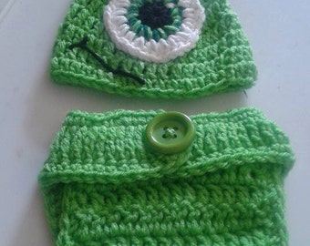 Crochet Mike Monsters inc costume baby