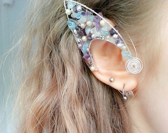Faery Ears,Mermaid Ear tips, Elven ear cuffs, Faery ear cuffs, Elven ear tips