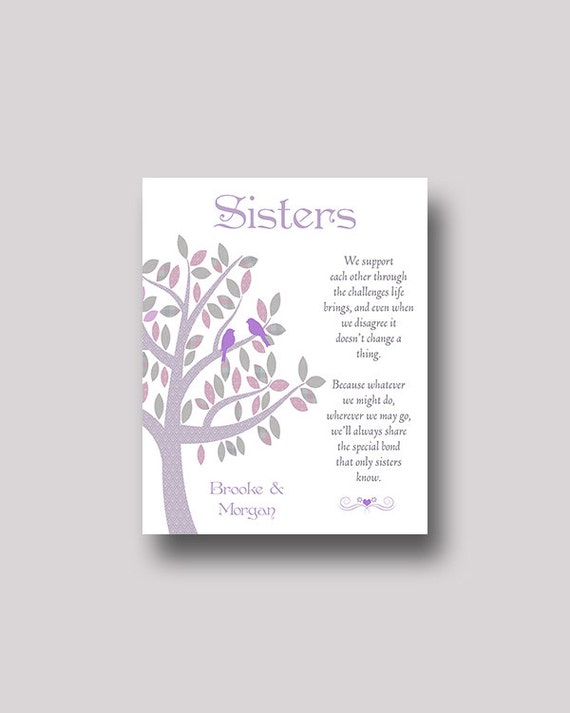 Sister Gift Print Unique Gift For Sister Special Gift For