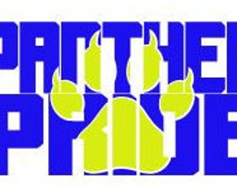 Panther Pride Knockout Font SVG DXF eps SCAL Ai Silhouette Cricut Graphtec cutting file
