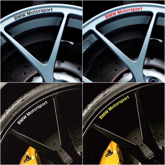 Bmw motorsport wheel stickers #2