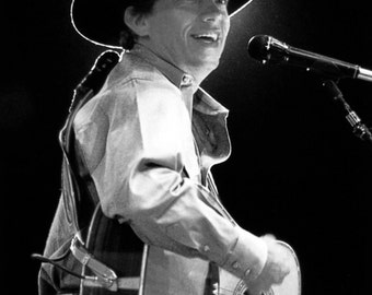 George Strait Poster, Singing & Playing Guitar, Live in Concert, Country Music