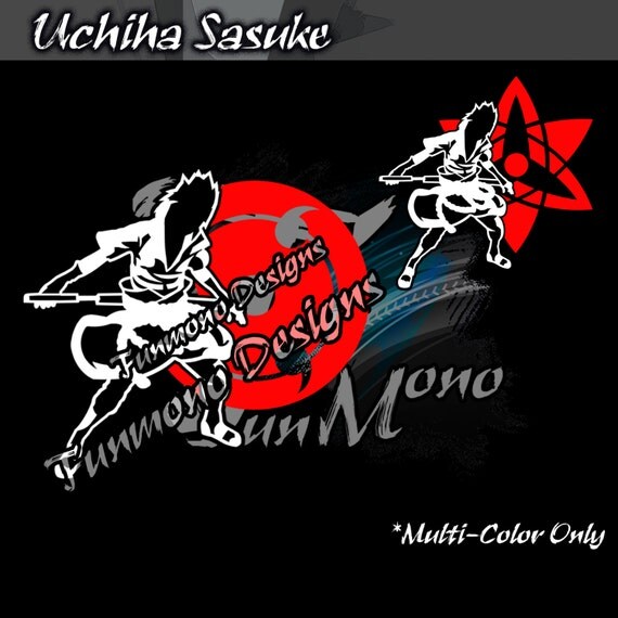 Uchiha Sasuke Vinyl Decal Naruto Series MultiColor