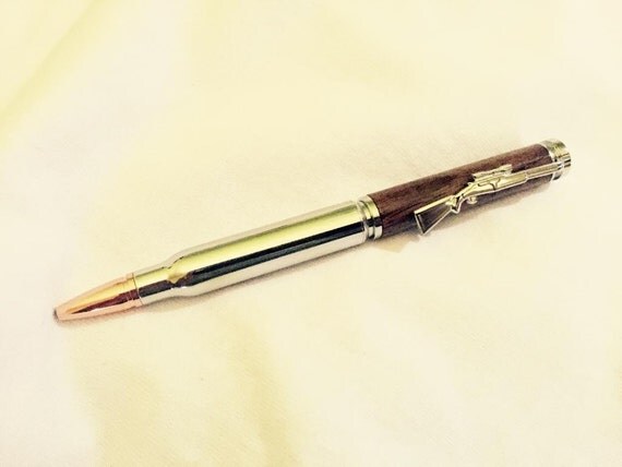 Handmade rifle bullet shell pen