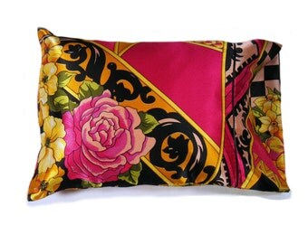 Bedroom Accent Pillow Satin. Decorative Bed Accent Pillow. 12"x16" Pillowcase. Neck Support Pillow. Washable. Pillow Cover.