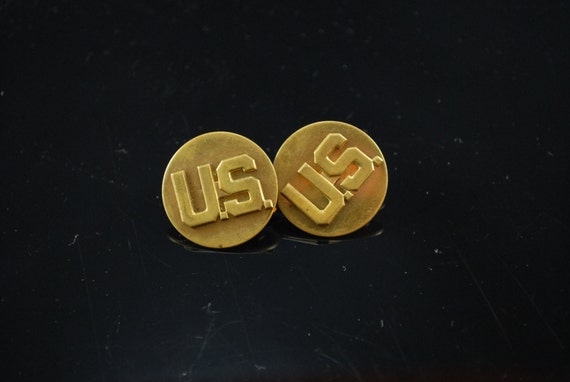 Wwii Us Army Lapel Pins 1 World War 2 United States