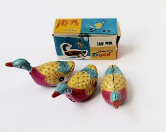 1960's Wind-up ducks—set of three
