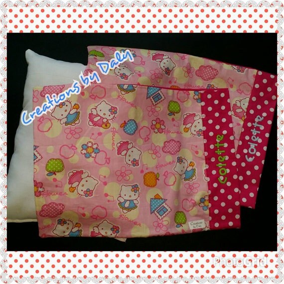 Hello Kitty Personalized Toddler Pillow Case by CreationsByDaly