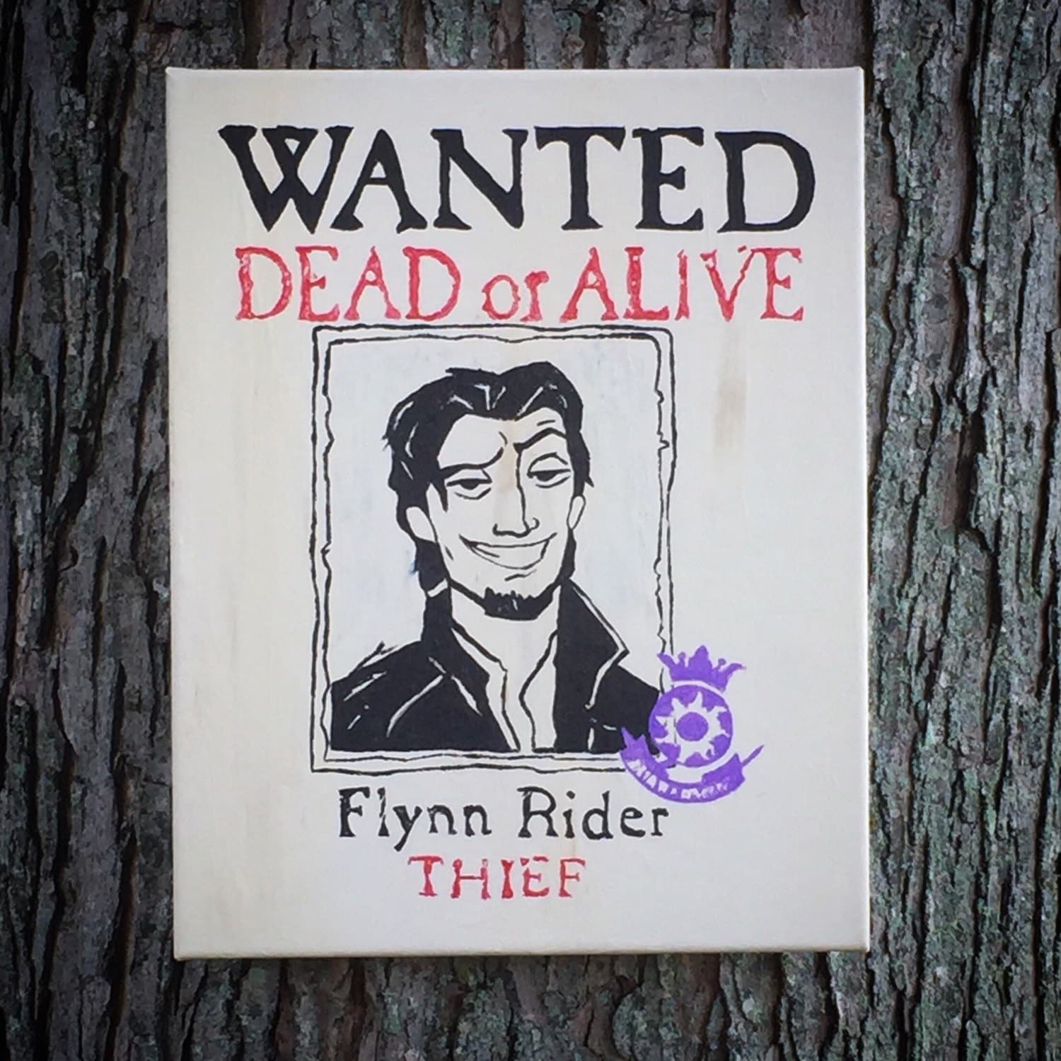 Flynn Rider Wanted Poster Inspired by TaylorMadeOneofAKind on Etsy.