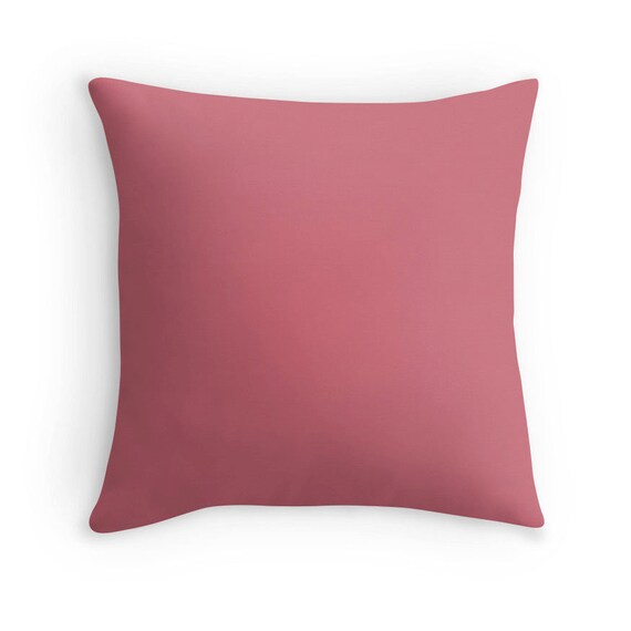 Rose Pink Pillow Rose Pink Throw Pillow Pink Decorative