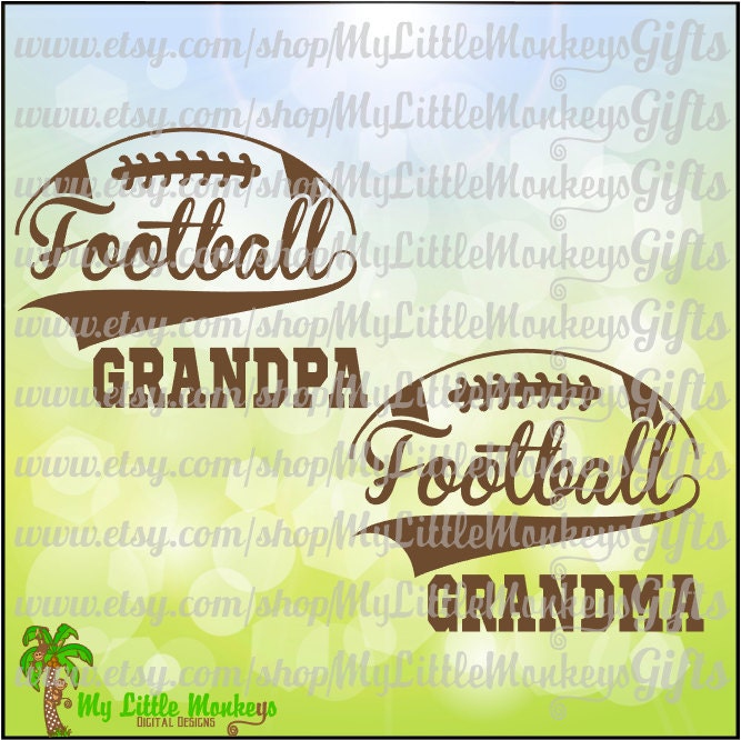 Download Football Grandpa Split and Football Grandma Split Design Full