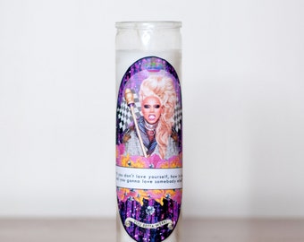 Ru Paul Pop Culture Votive Candle