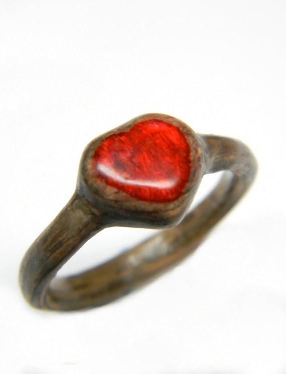 Unique Hand Carved Promise Ring Engagement Ring Boho Boho