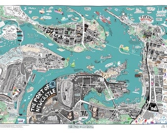 Newcastle Port Map