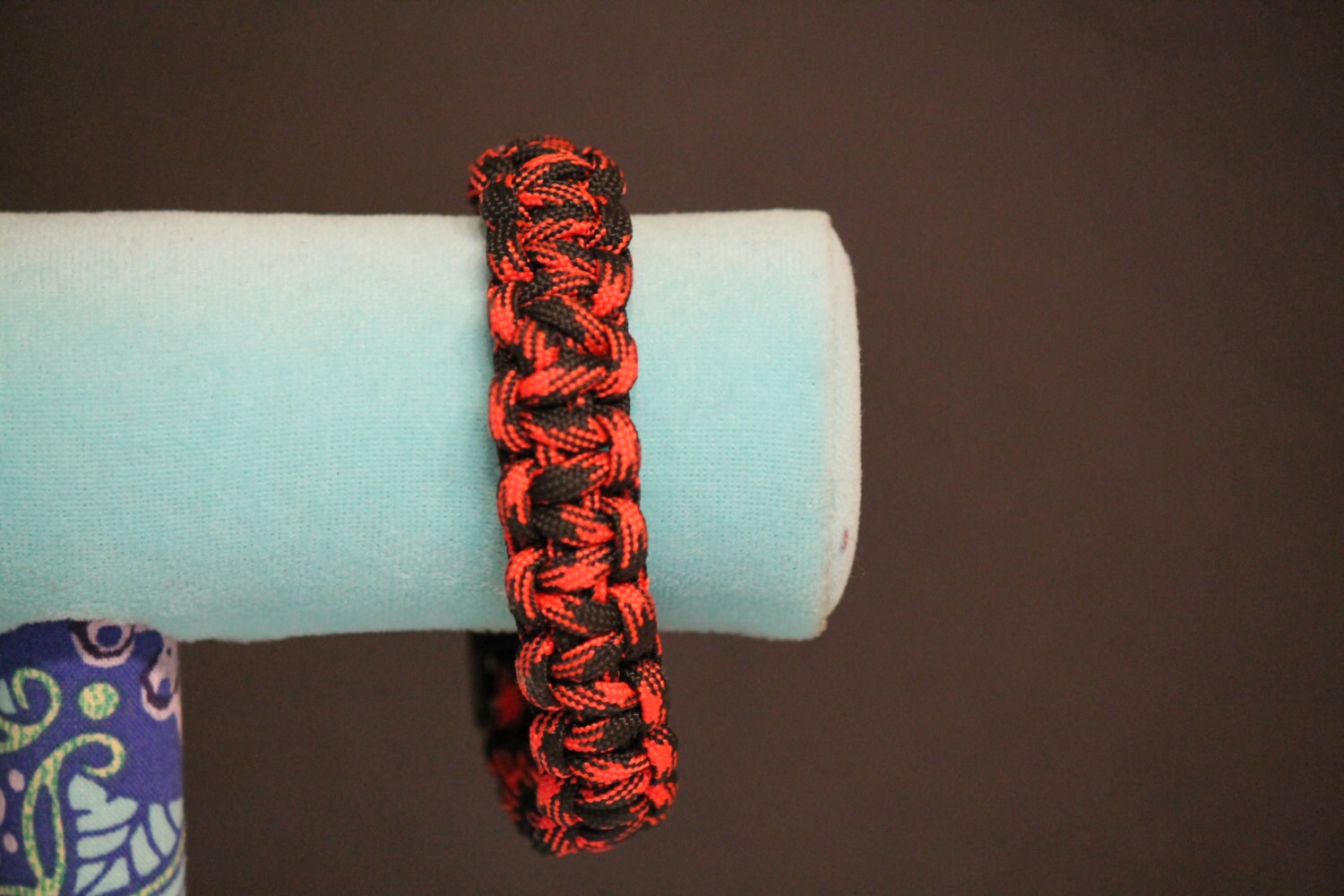 Red and Black Paracord Bracelet